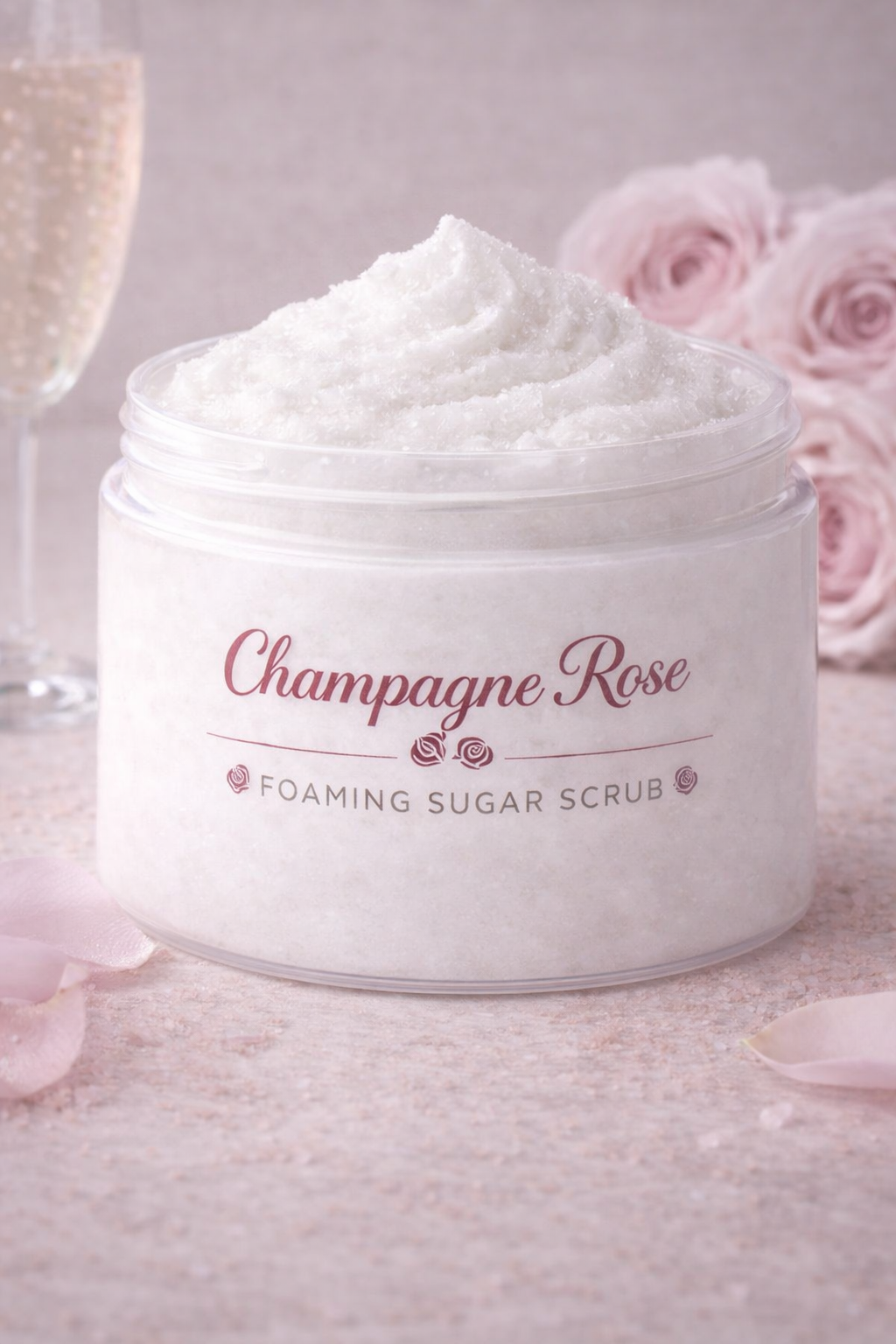 Champaign Rose Foaming Sugar Scrub