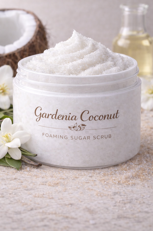 Gardenia Coconut Foaming Sugar Scrub