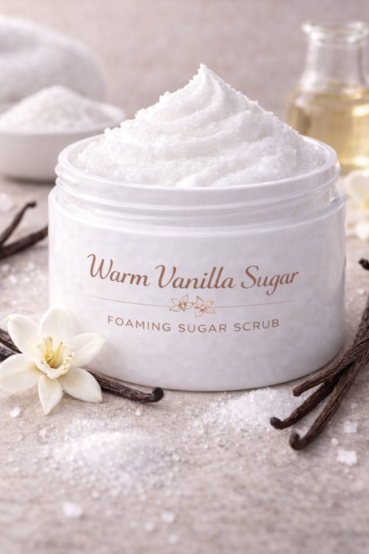 Warm Vanilla Sugar Foaming Sugar Scrub